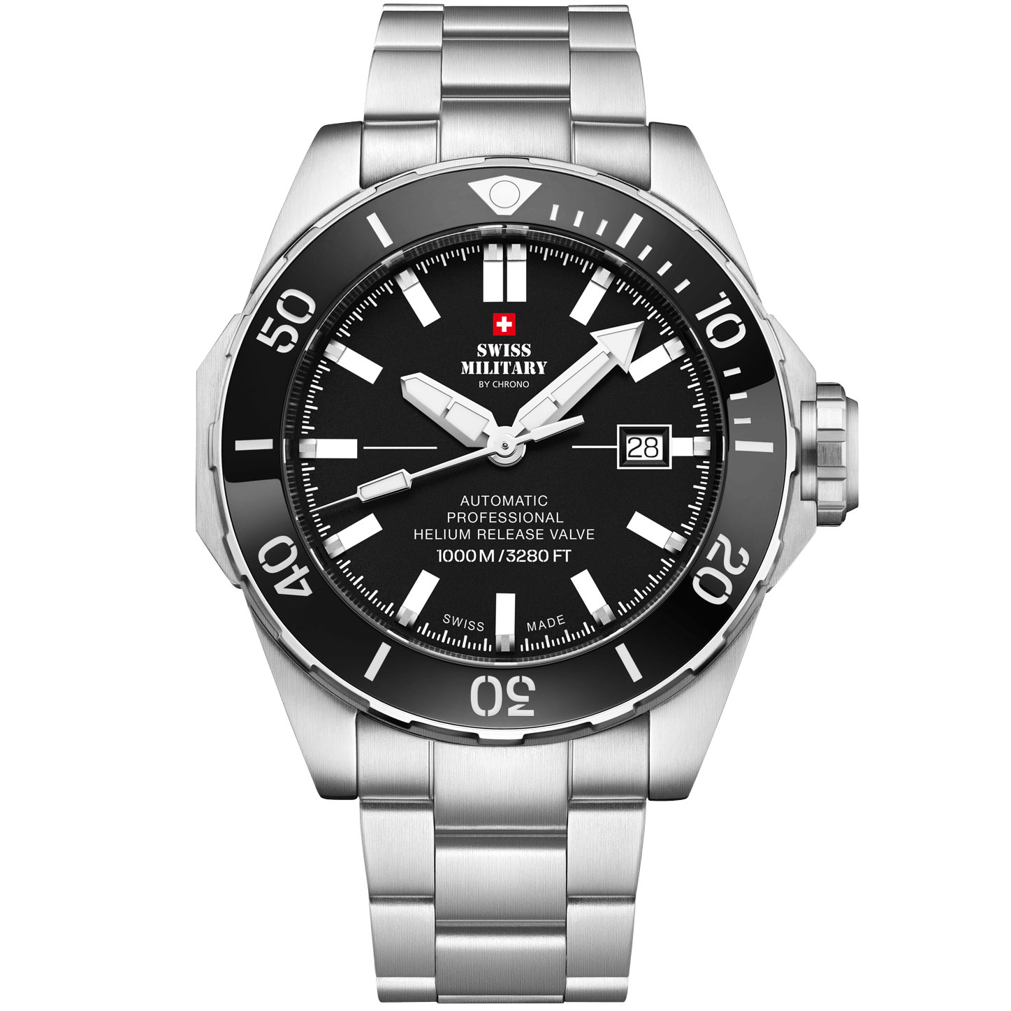 Часы Swiss Military Diver 1000m SMA34092.01